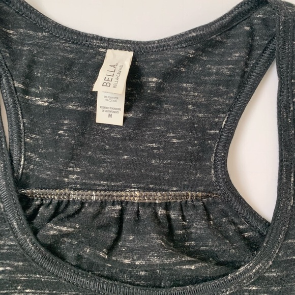 Star Black Gold Flowy Racerback Tank Bella Canvas - Picture 6 of 8